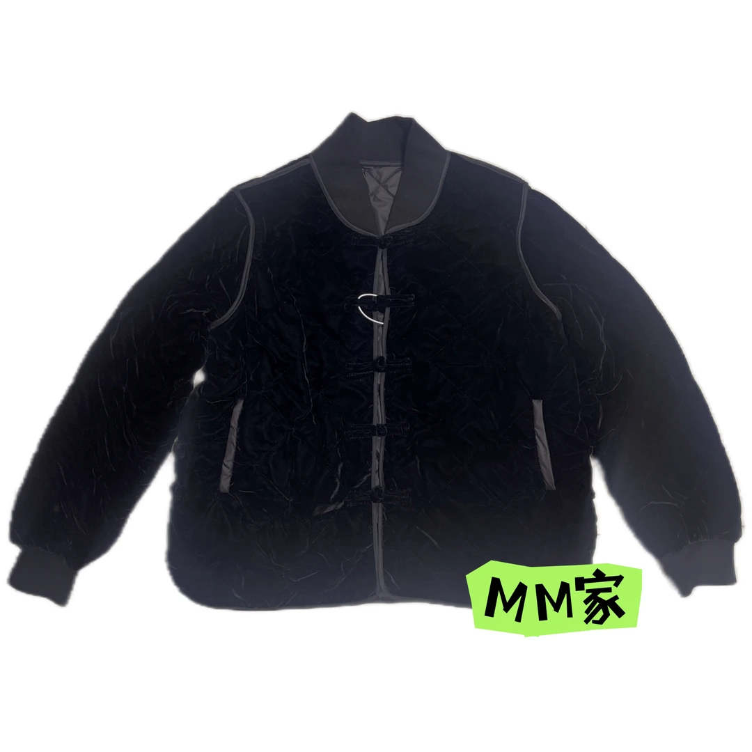 【MM】欧货春款休闲百搭压格棒球服丝绒棉服（建议干洗）