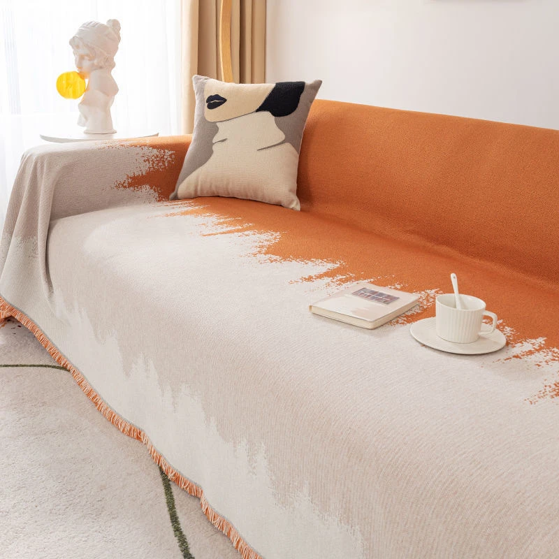 万能全盖沙发巾雪尼尔简约现代网红沙发盖布四季通用沙发套罩坐垫