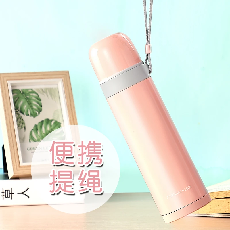 富光保温杯304不锈钢高颜值儿童上学便携水杯简约密封学生男杯子