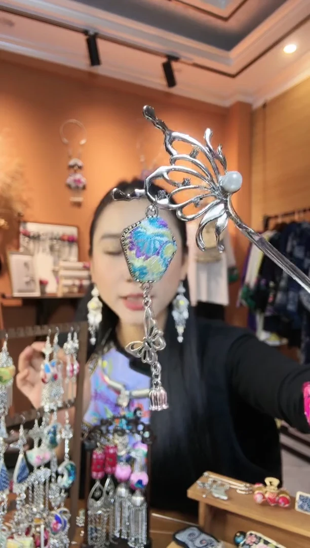 【闪购商品】刺绣纯手工发簪民族风