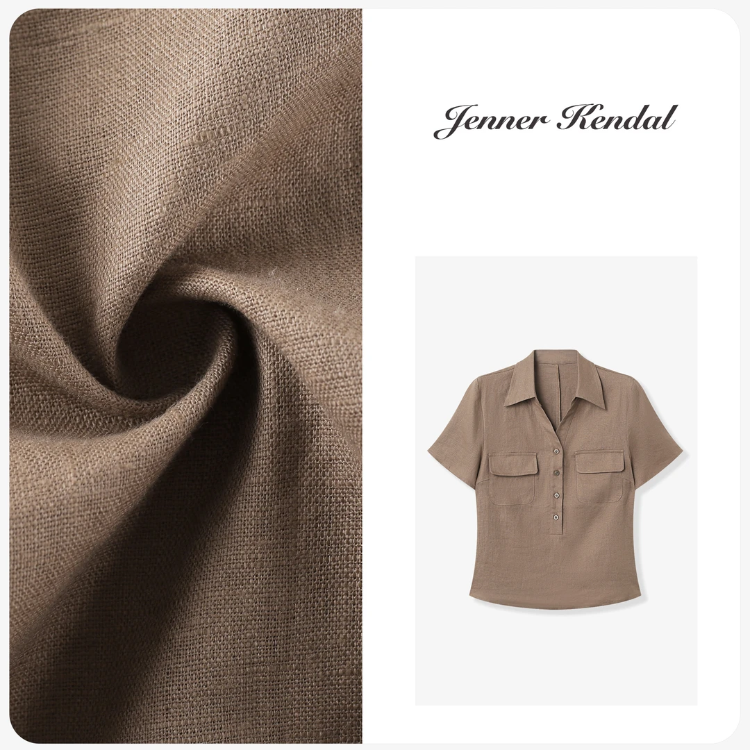 【南法夏日】显瘦V领短袖上衣3388-24T-0617【阿邱时尚社】