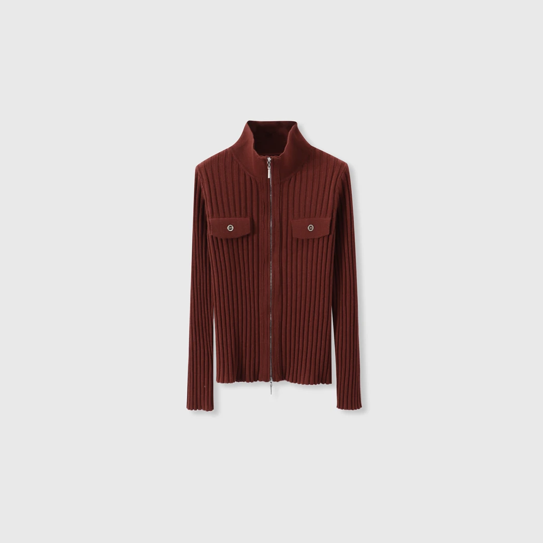 【氧气茶茶】秋冬简约修身显瘦高领针织衫3104-8927【阿邱时尚社】