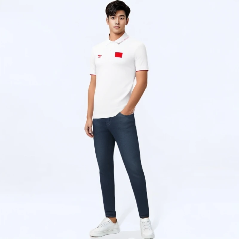 hosa浩沙运动T恤男女透气速干团体服跑步翻领短袖POLO衫21ZZF1017