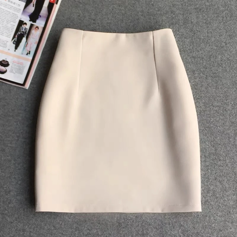 新款咖色【厚款】格子短款半身裙2-12