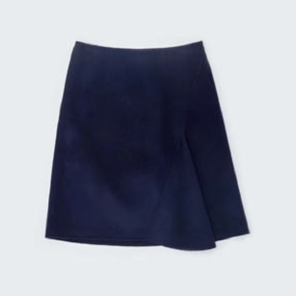 薄款咖色格子短款半身裙-7-4