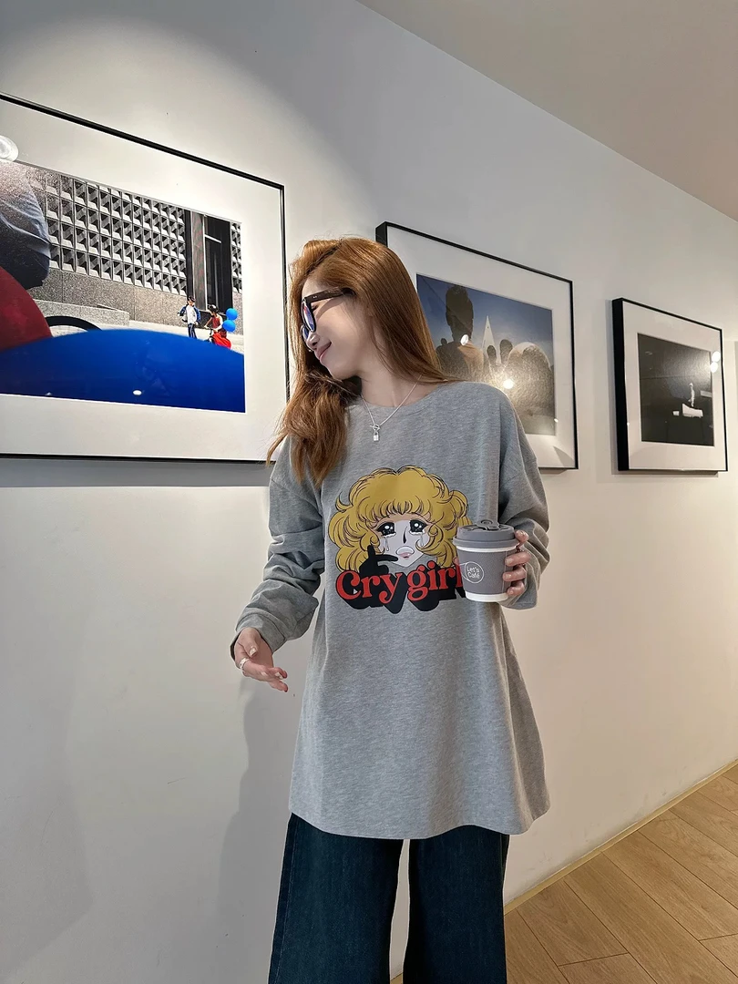 特【灰色美少女长袖】深圳南油设计师品牌