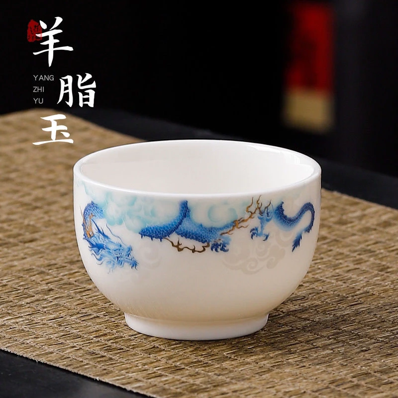 德化白瓷祥龙主人杯120ml