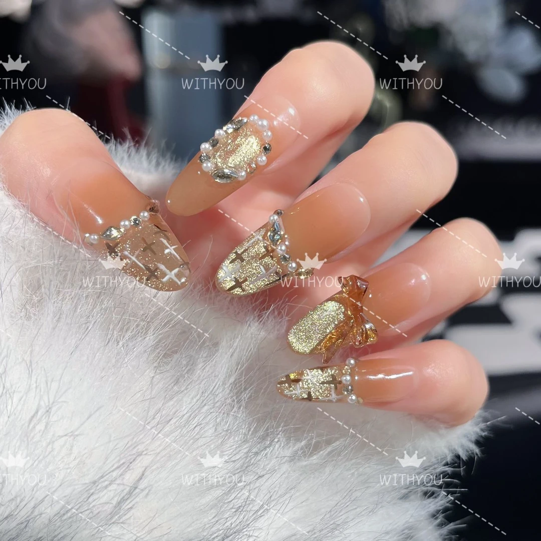 【星河小香】秋冬小香风猫眼轻奢绵密纯手工穿戴甲