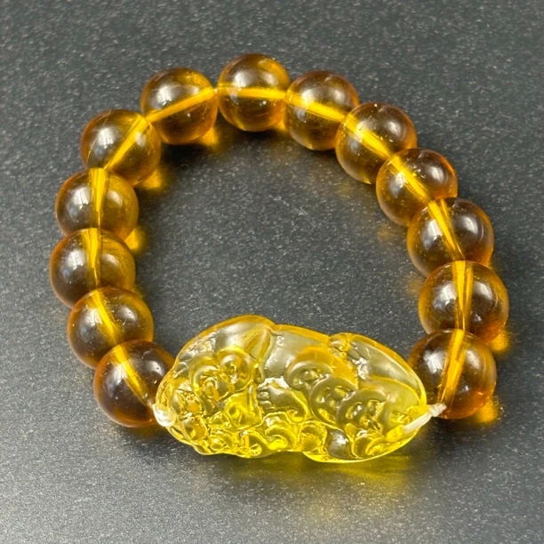 （主播福利）B黄貔貅手串