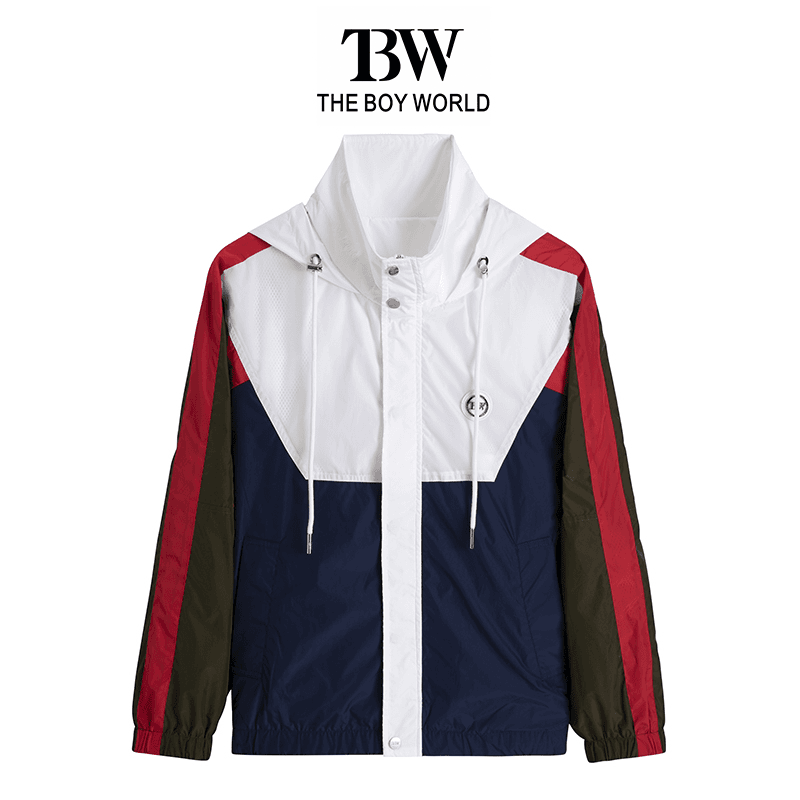 YY【外套】春秋季潮流百搭冲锋衣连帽外套97865