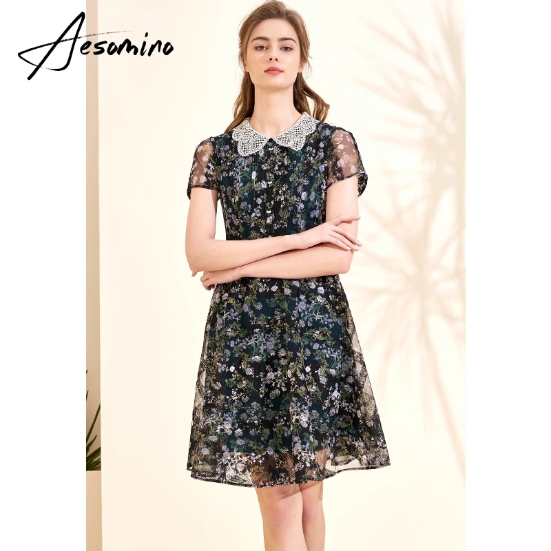 Aesomino/衣莎美诺春夏连衣裙落英缤纷62104153