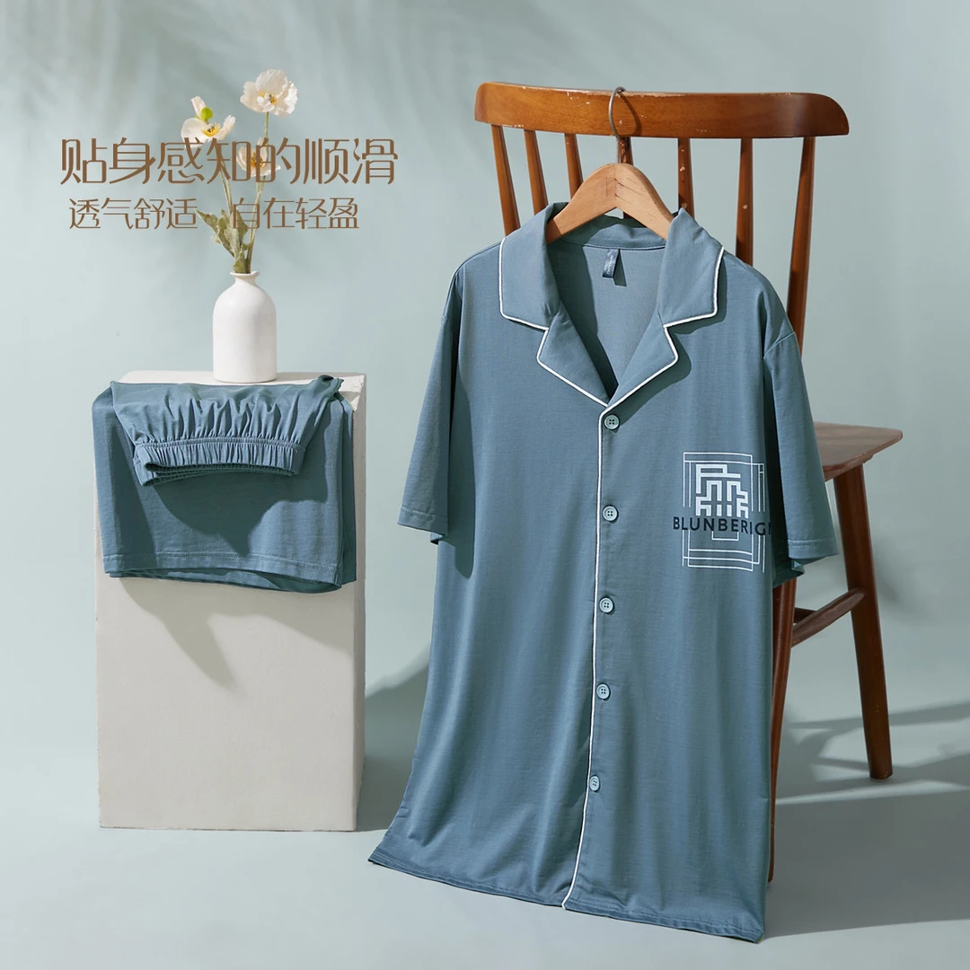 【香蜜闺秀】休闲运动夏季圆领棉透气宽松家居服睡衣