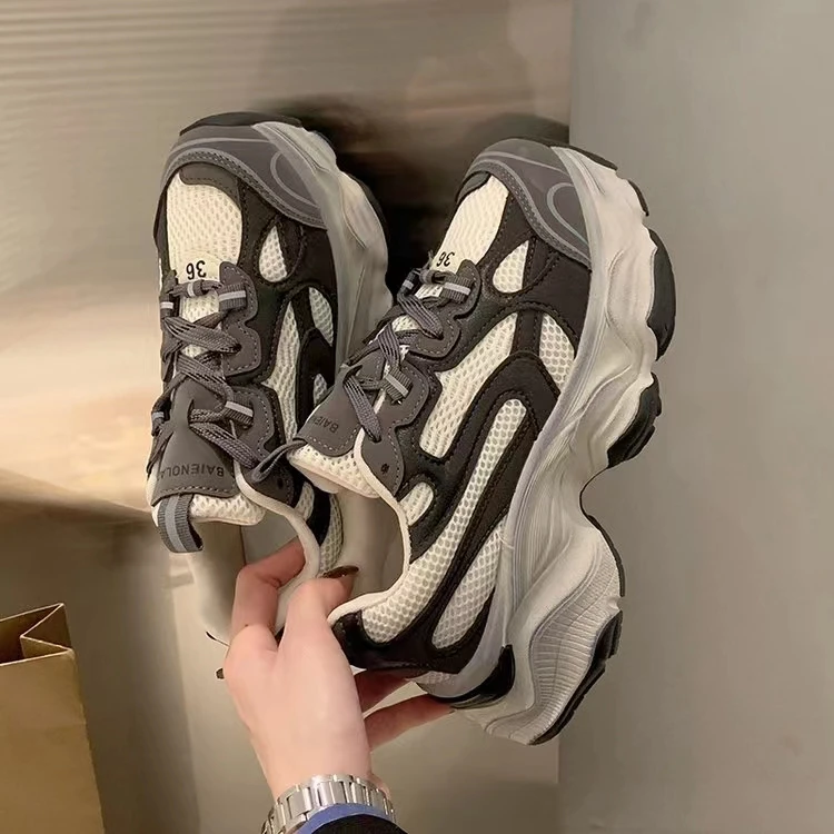 董姐/百搭老爹鞋女厚底增高休闲透气运动鞋时尚潮流百搭XC/W103