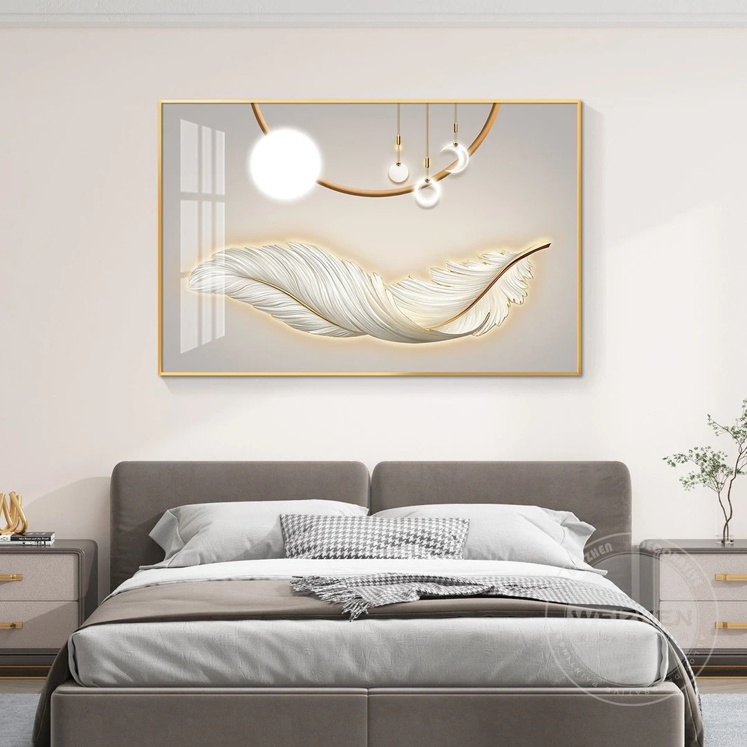 卧室挂件轻奢大气高级感床头卧室装饰画简约挂画壁画主卧次卧房