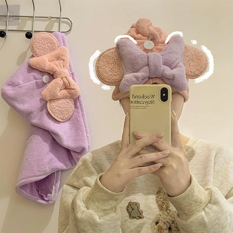 可爱公主干发帽超强吸水高颜值包头巾洗包头发巾浴帽加厚速干洗头