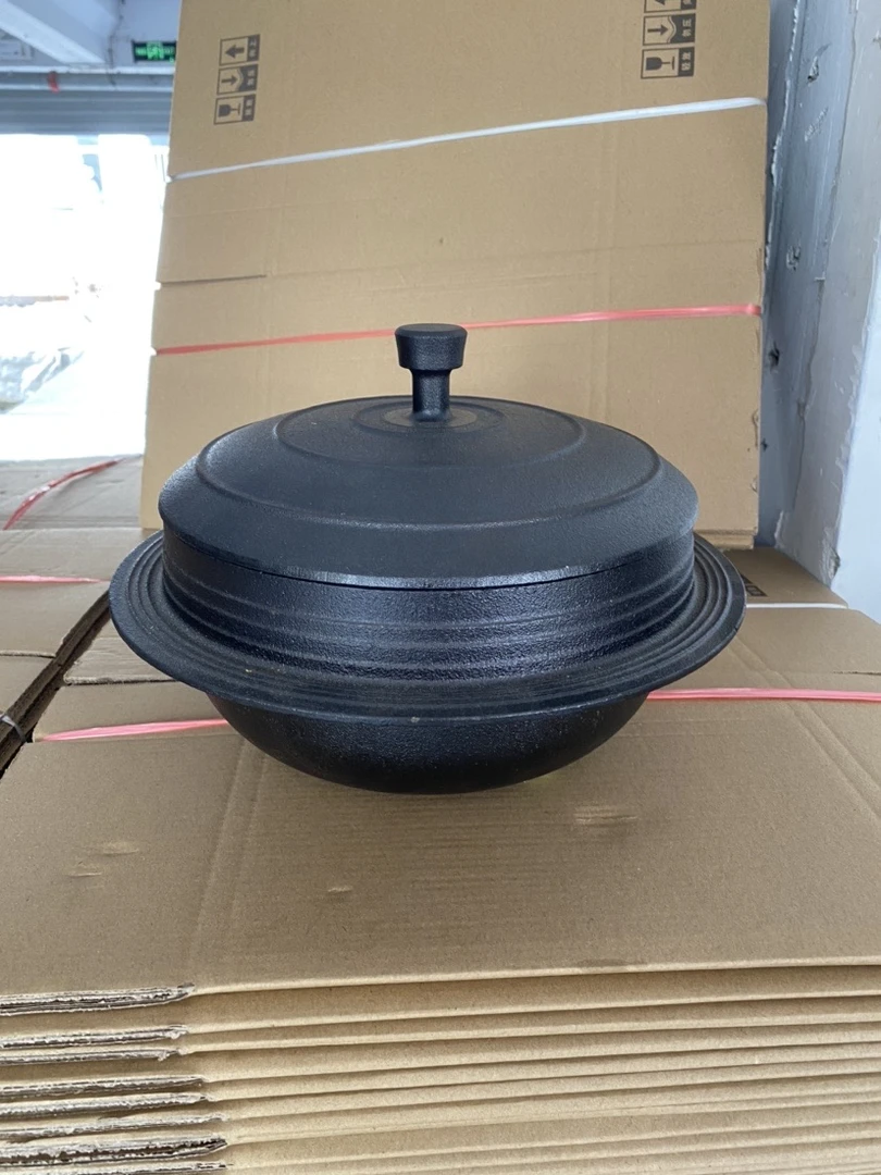 （清仓）阿里郎铁锅 无涂层铸铁锅朝鲜族炖锅韩式生铁锅传统高丽锅