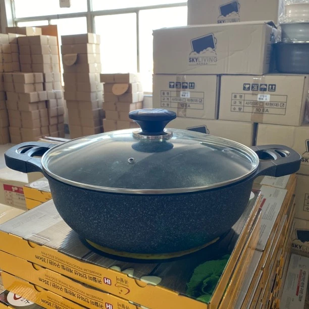 （进口）双耳炒锅32厘米加大加深炖肉锅蒸锅