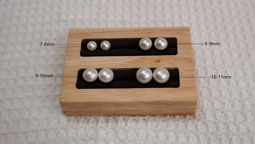 【可选】4-11mm天然淡水珍珠耳钉 素钉S925