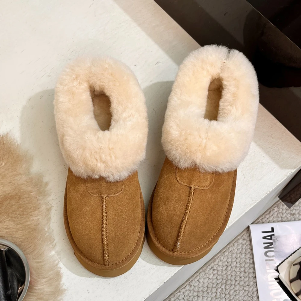 【乐夫家包子鞋】塔茨特加绒冬季加厚增高鞋女雪地靴棉鞋百搭厚底