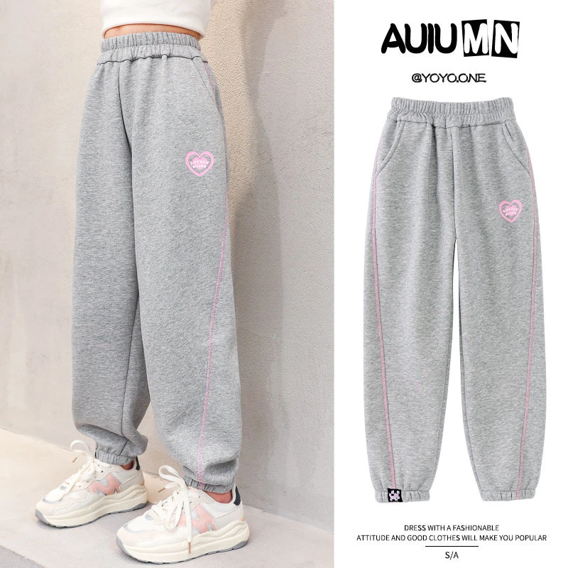 女童运动裤2025春秋新款儿童裤子中大童休闲卫裤秋季12岁女孩长裤