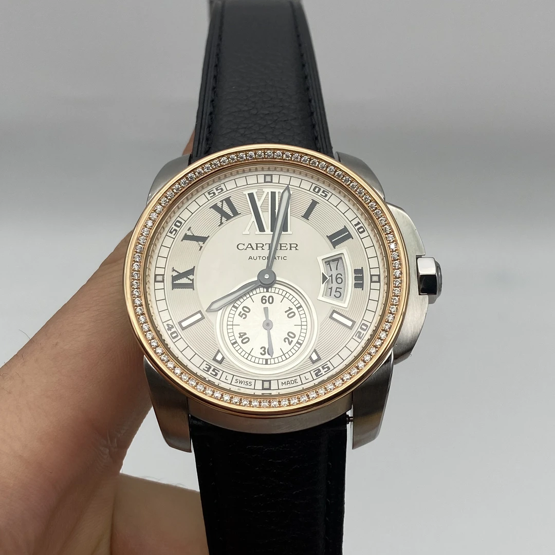 95新 Cartier/卡地亚 卡列博系列 表径：42mm 后镶钻