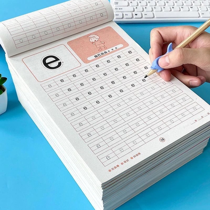 儿童描红本幼儿园数学练字学前中大班初学者练字帖汉字写字本拼音