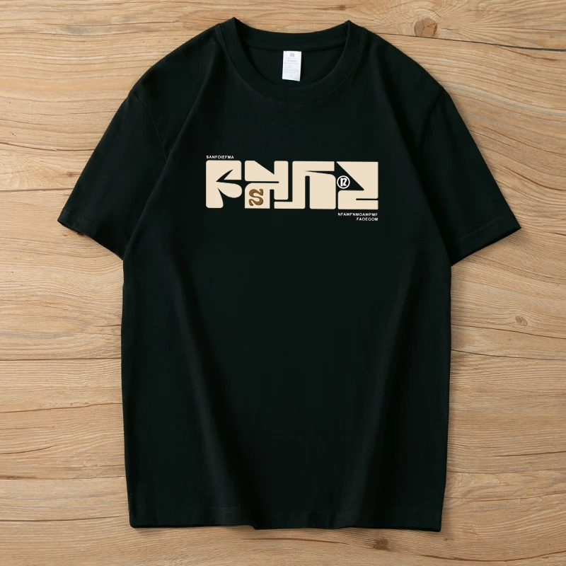 纯棉t恤男士夏季宽松潮流ins印花体恤重磅百搭宽松休闲半袖体恤