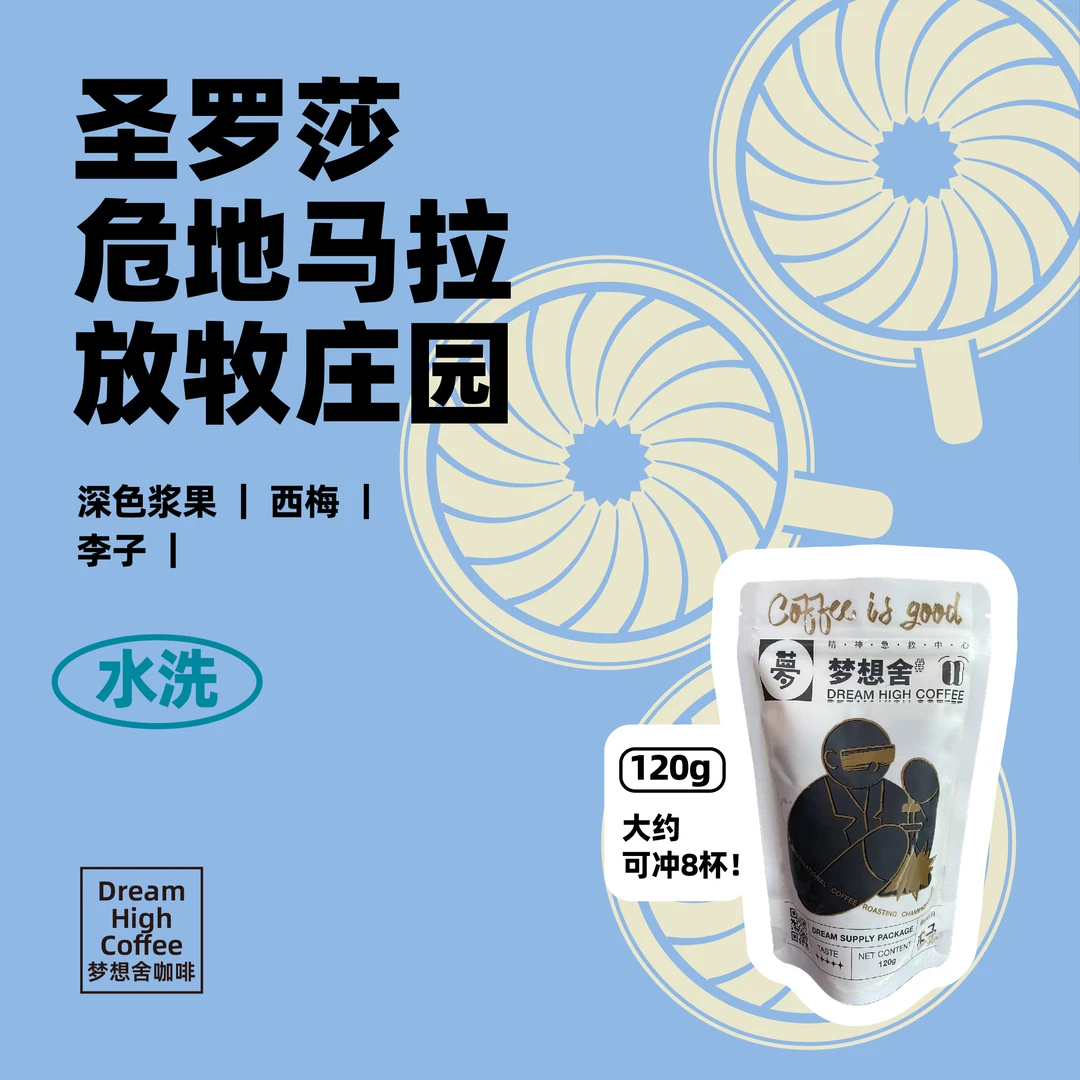 梦想舍危地马拉SantaRosa放牧庄园水洗咖啡豆手冲精品黑咖啡120g