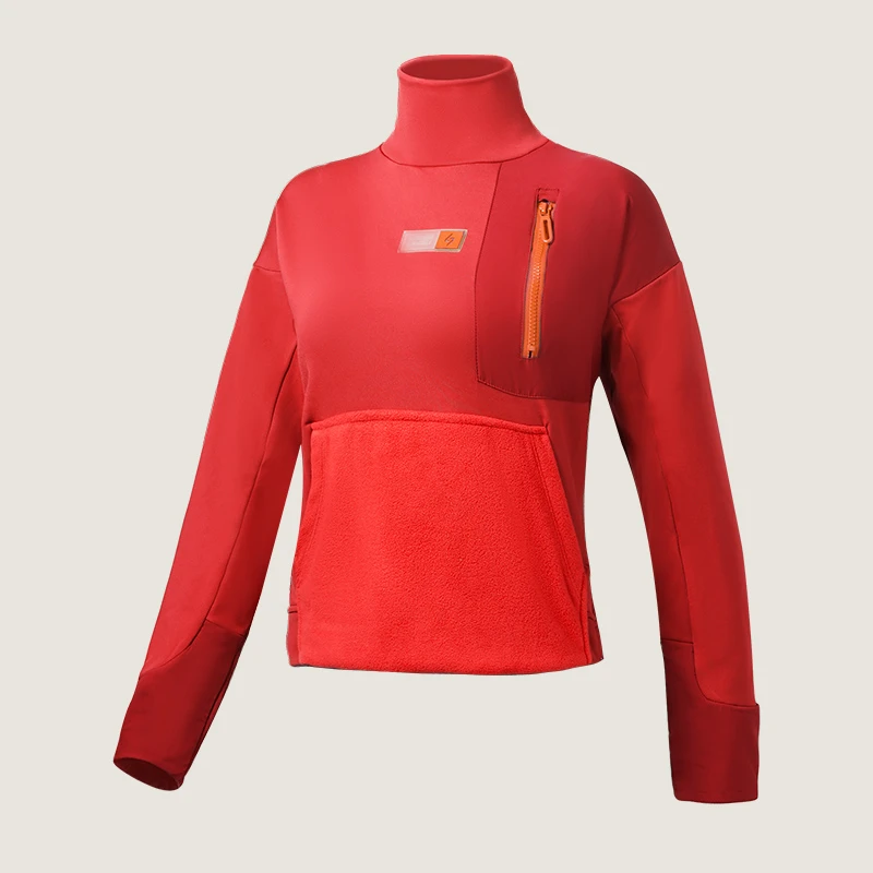 定制款加绒运动卫衣高领保暖户外运动女款秋冬跑步女舒适时尚休闲