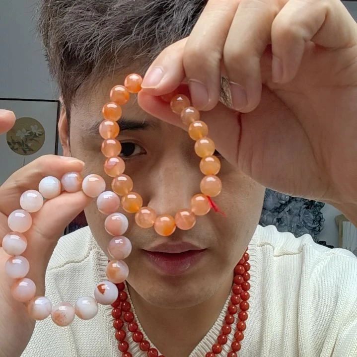 玛瑙/玉髓手链未镶嵌南红天然