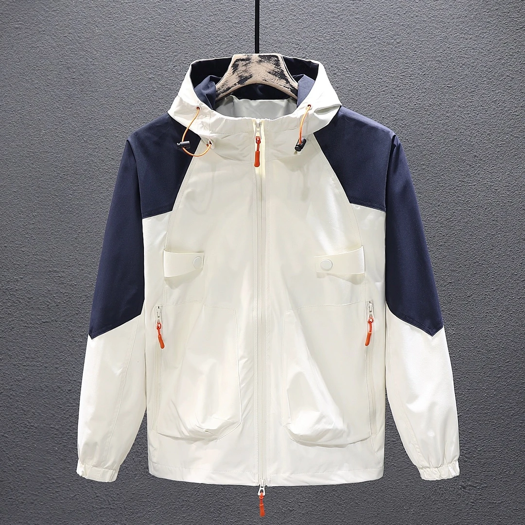 防风冲锋衣外套男2025春秋新款潮牌美式机能防水春季夹克港风上衣