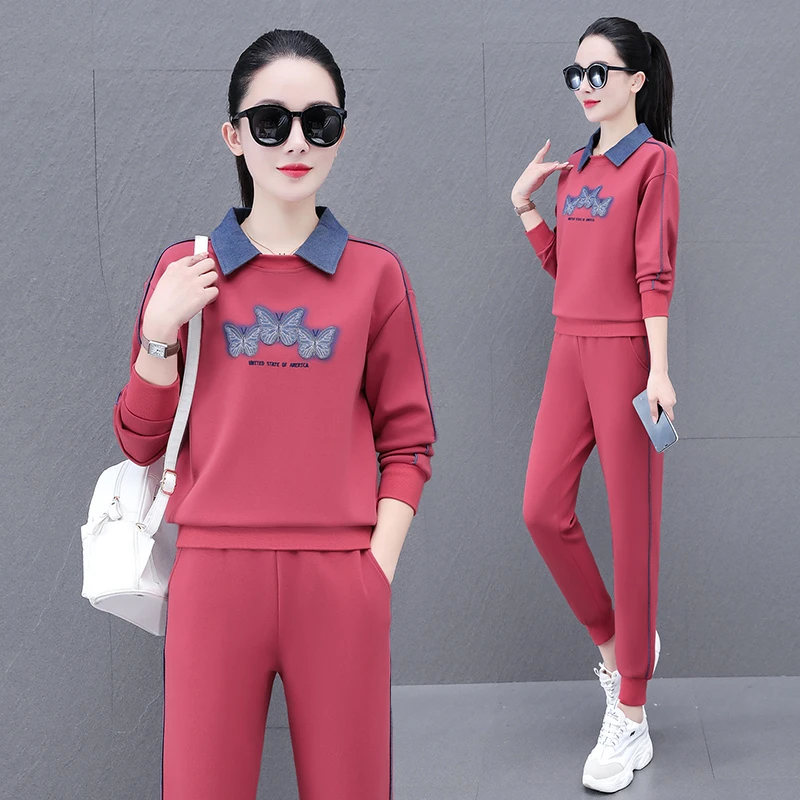 运动服套装女春秋2025早秋穿搭时尚洋气减龄品牌休闲两件套39311