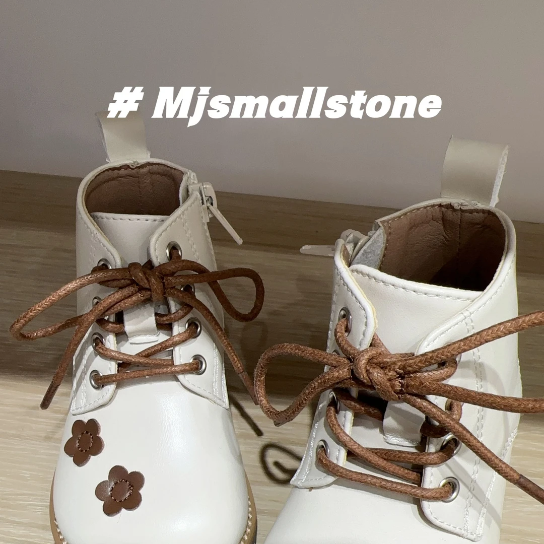 秋季新款低帮软底软面防滑女童短靴洋气百搭儿童皮靴