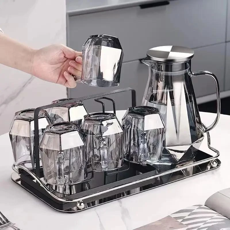 乌市发货【新疆】新疆中式轻奢风水杯水具套装家用客厅杯子家庭茶