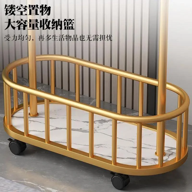 X新疆【小扬哥】衣帽架带轮可移动落地立式挂衣架卧室网红