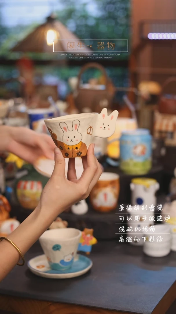 【闪购商品】景德镇创意可爱设计师款陶瓷
