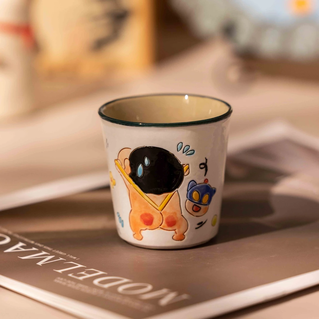 A0164景德镇创意蜡笔小新手作陶瓷小新露pp