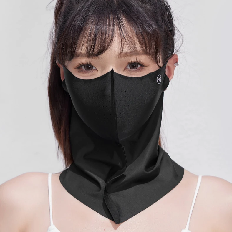【两三单屯着拍】防晒护颈面罩夏季薄款防紫外线护脸骑车披肩护颈