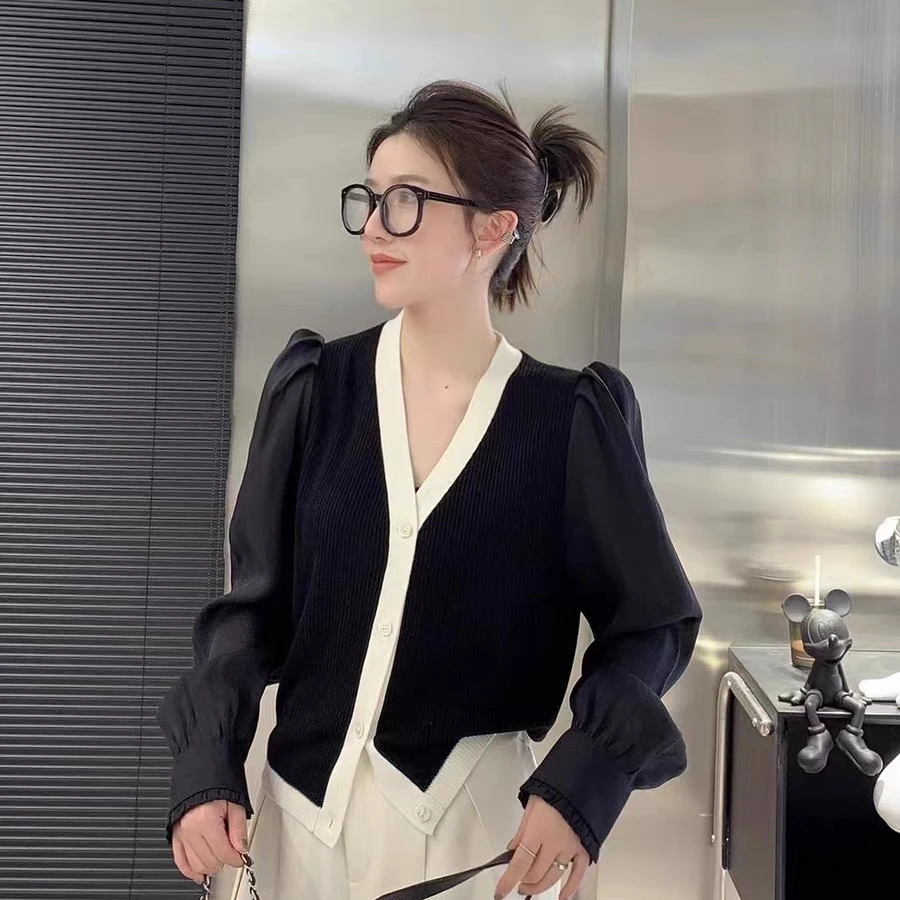 时尚减龄百搭款超细羊毛针织开衫XWJ0700款