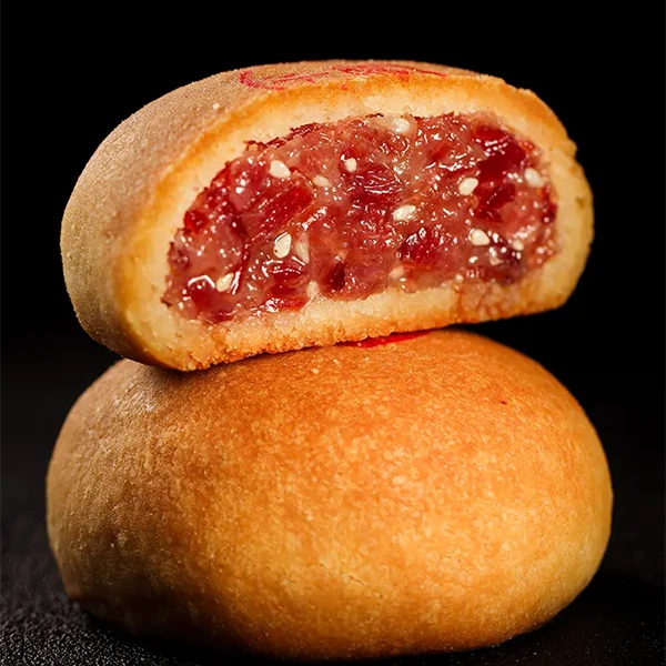 云南特产-古法手工制作火腿月饼