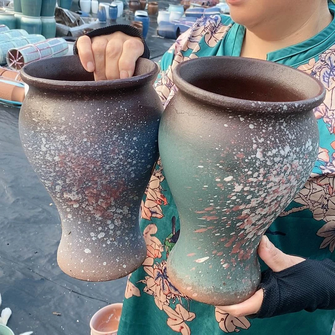 红陶20CM（含）-50CM（不含）口14高25颜色随机