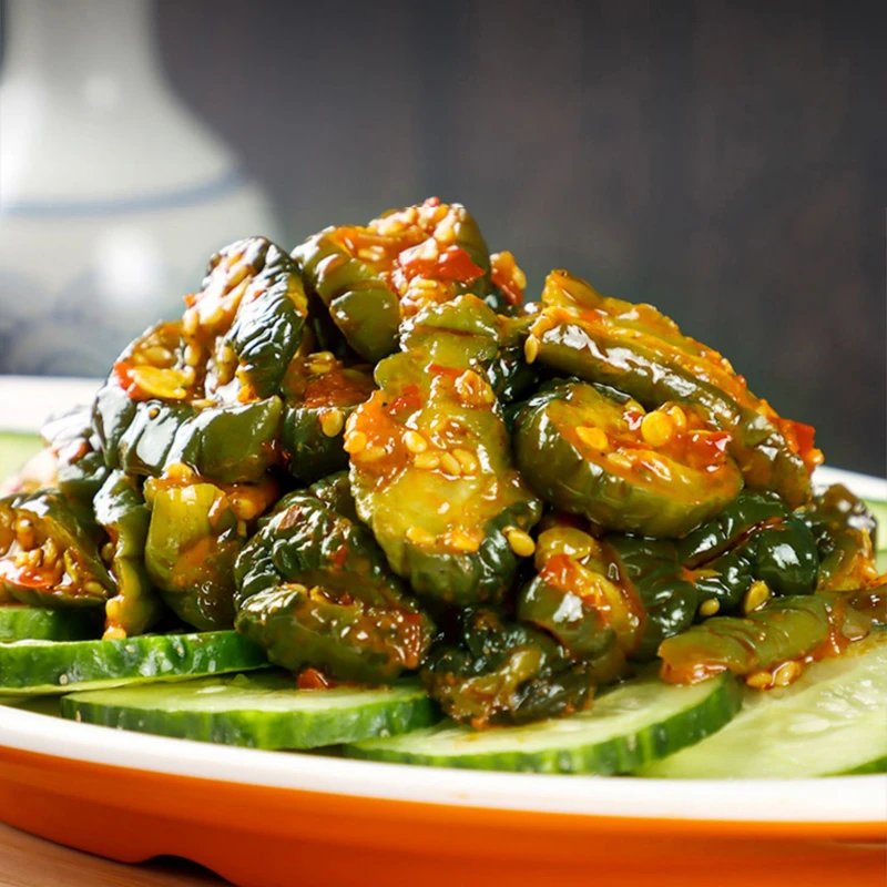 脆爽黄瓜皮】拍黄瓜下饭菜开胃爽口下饭菜酱菜剁椒味