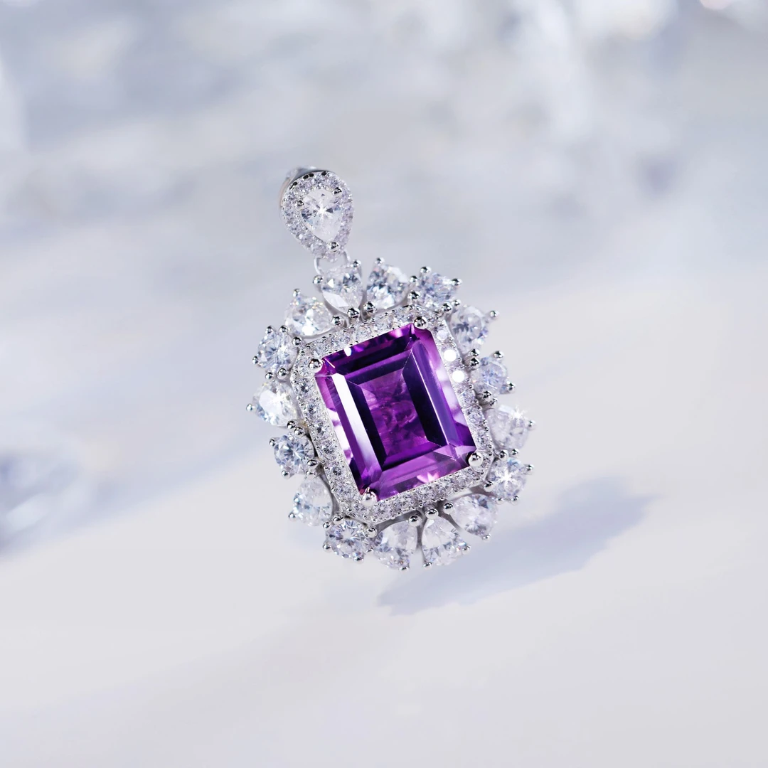 吊坠925银 紫水晶吊坠-Cherry Years