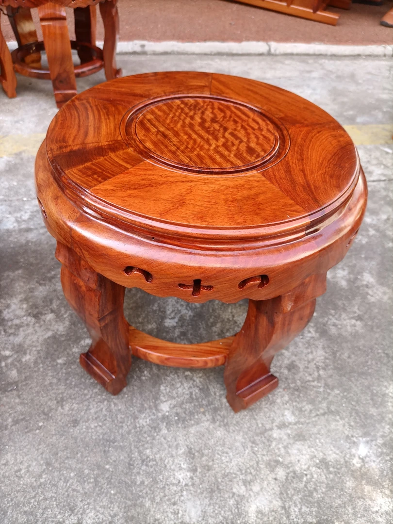 缅甸实木圆凳尺寸30x30cm
