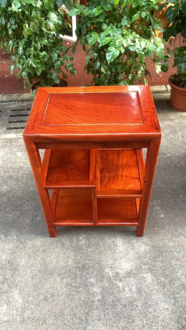 缅甸实木沙发角机边机尺寸长50宽35高70cm