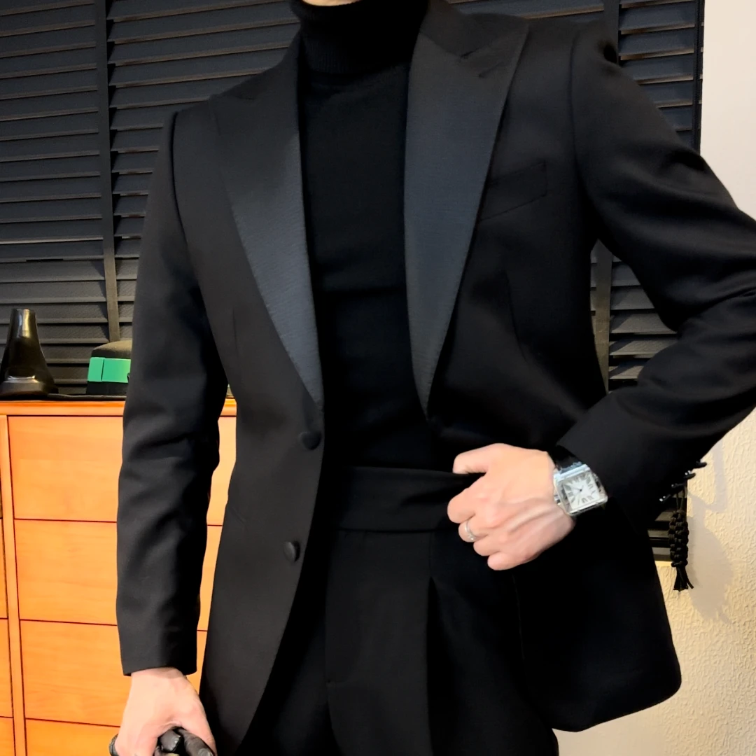 【Gc-古潮】--上新-高定戗驳领单排修身-外套