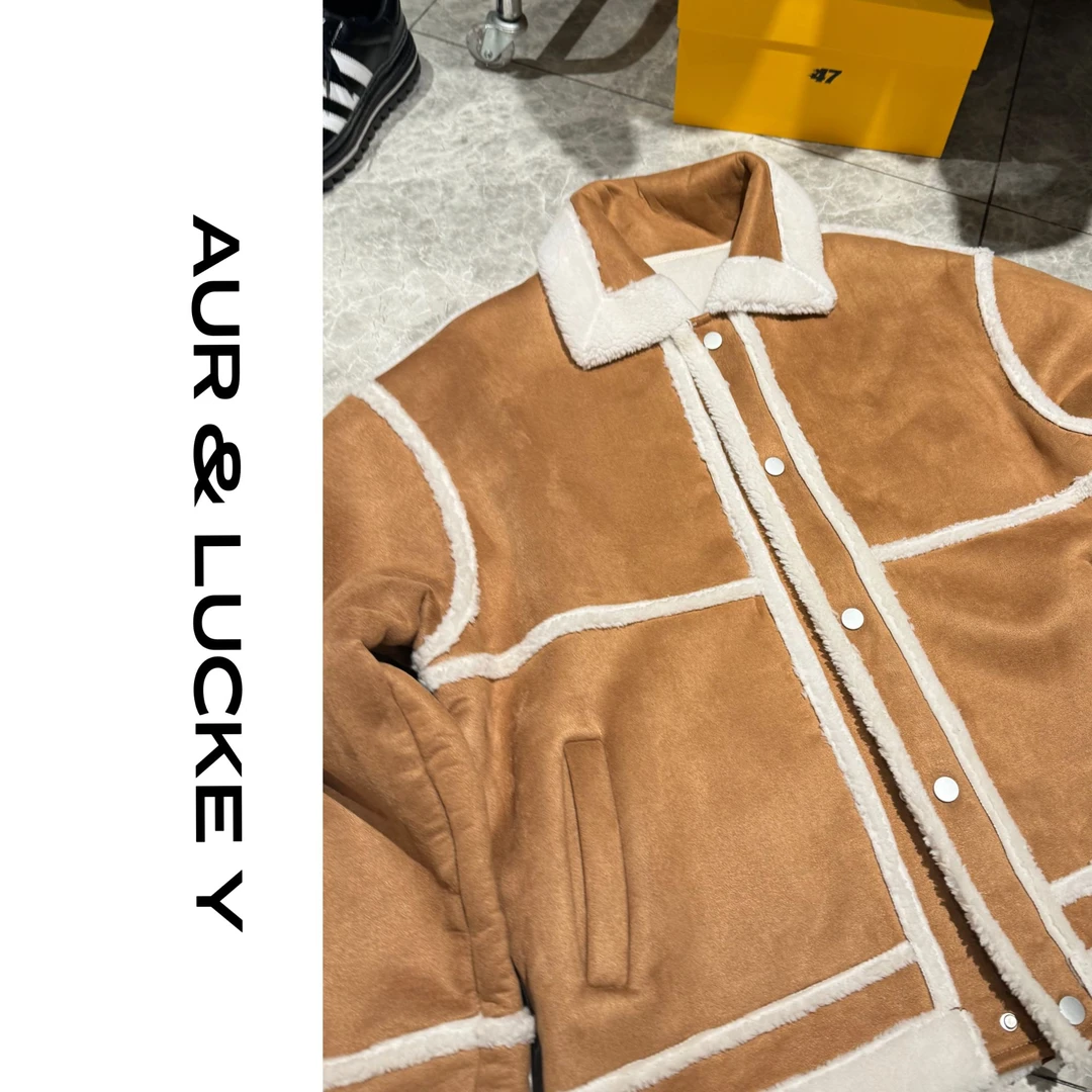 【旷野人生】超保暖！秋冬加厚宽松廓形男女款夹棉加绒外套M7821