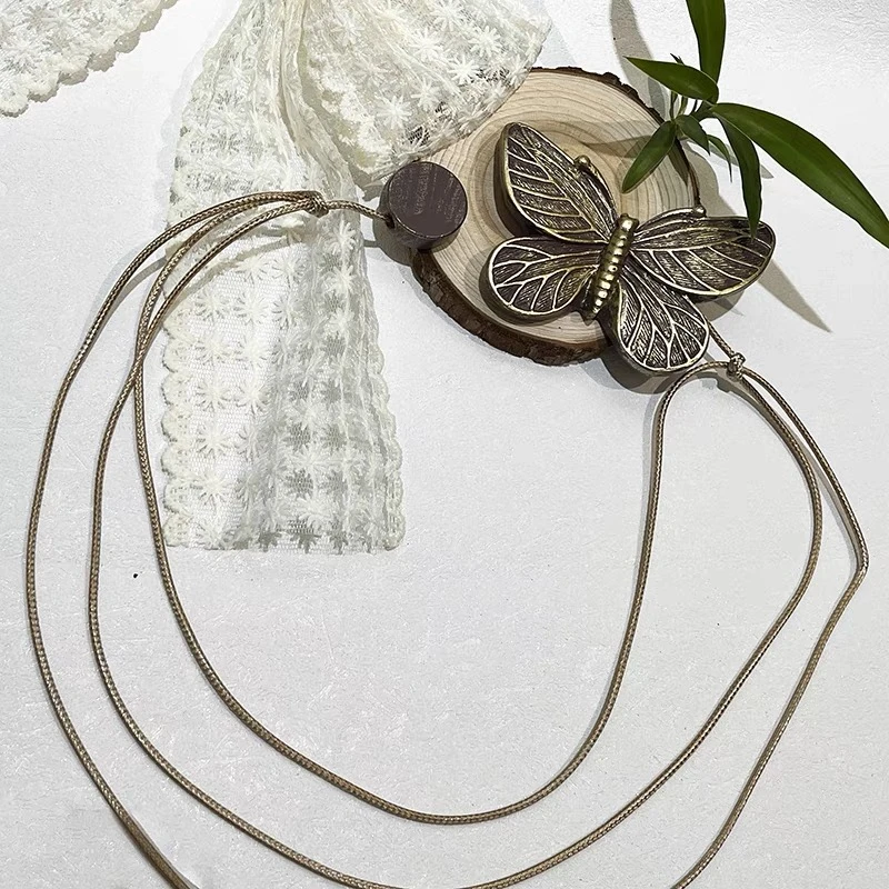 窗帘磁铁扣绑带蝴蝶窗帘捆绳可爱窗帘系带绳免打孔磁性绑绳帘钩