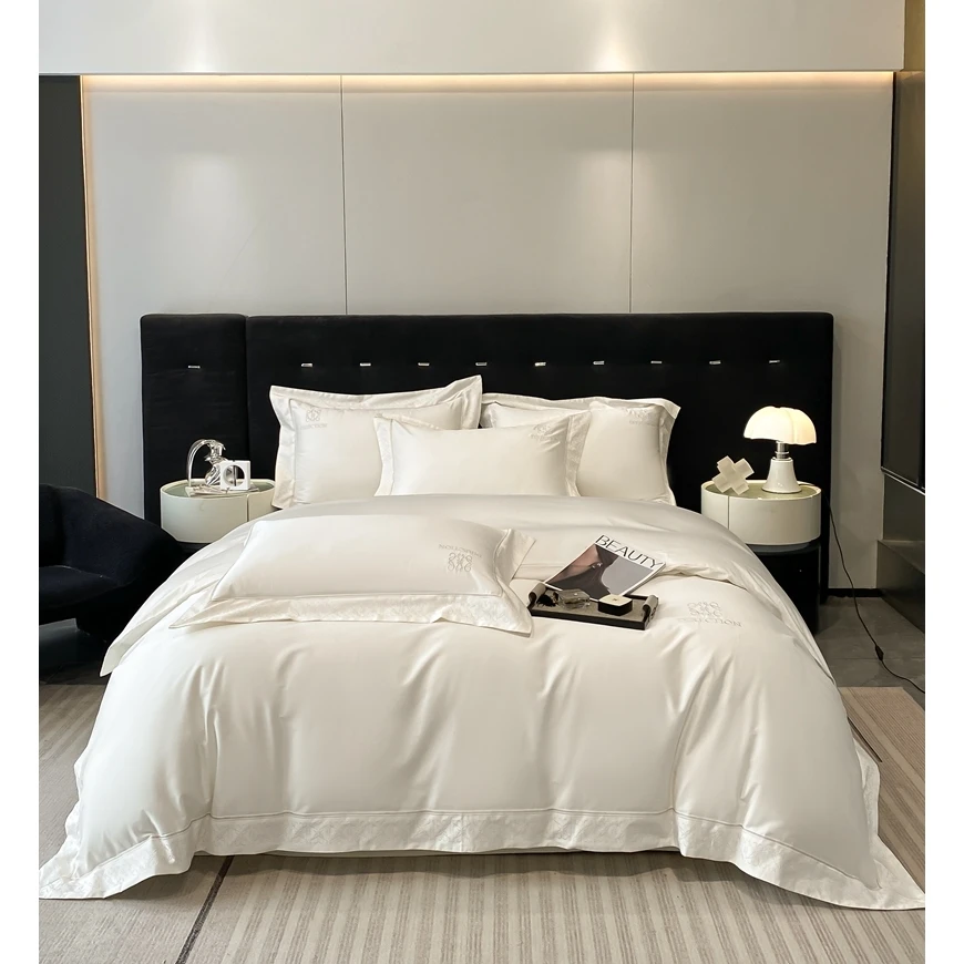 鑫惠-罗莎莉亚-2024新款100支轻奢高端绣花款长绒棉纯棉四件套