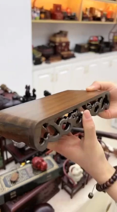 【闪购商品】黑檀大书卷底座